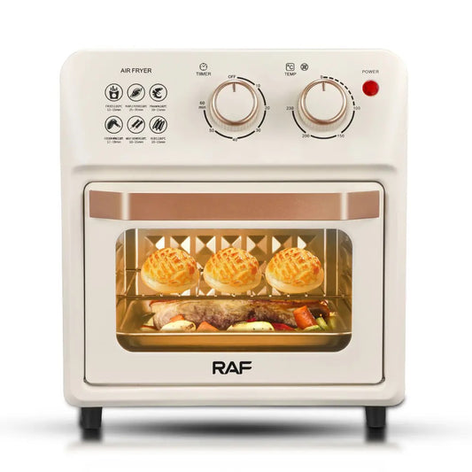 RAF Oven & Air Fryer, 14L, 28x24x32 cm, stainless steel, 1250W, white