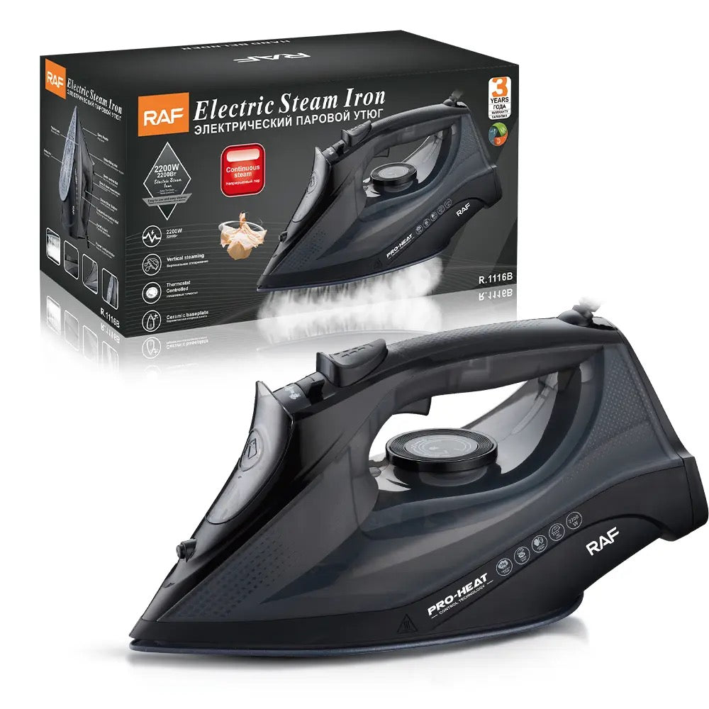 RAF Electric Steam Iron, 2200W 14x12x30 cm