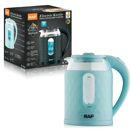 RAF Electric Kettle, glass, 2.0L, 35x22 cm