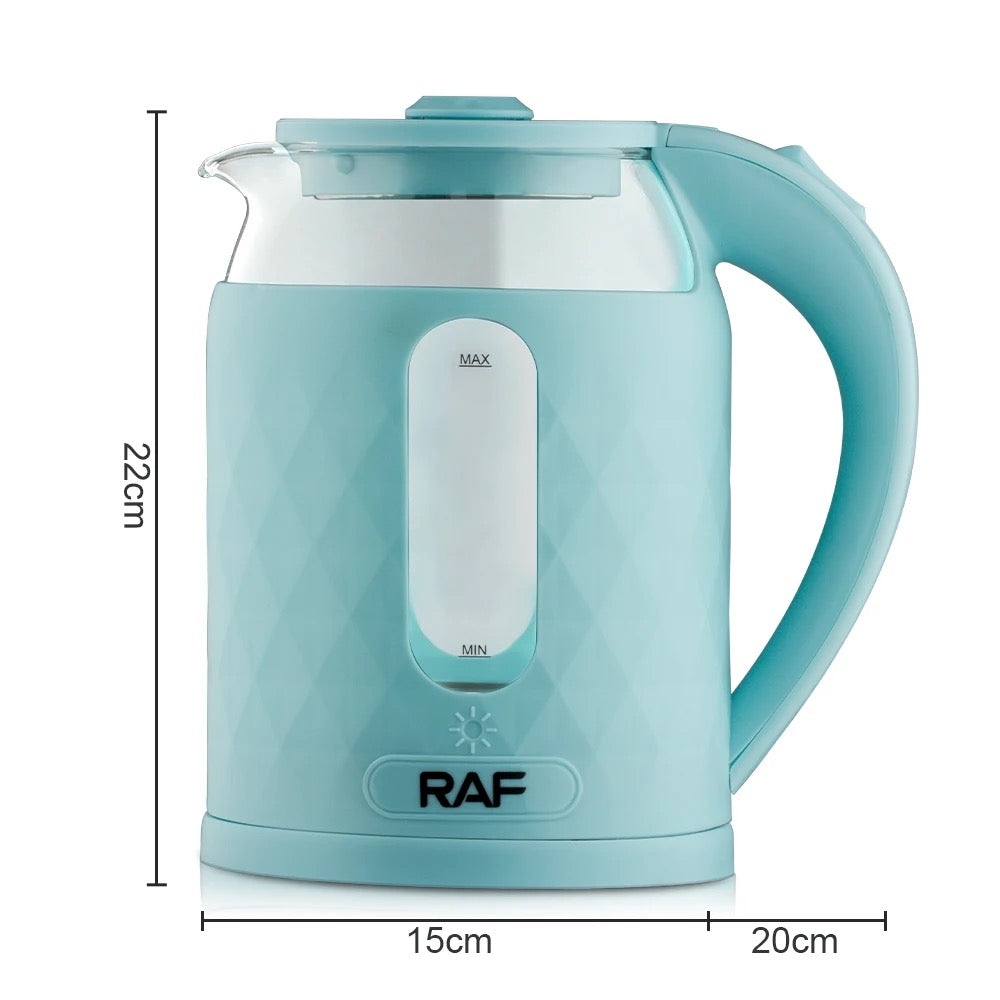 RAF Electric Kettle, glass, 2.0L, 35x22 cm