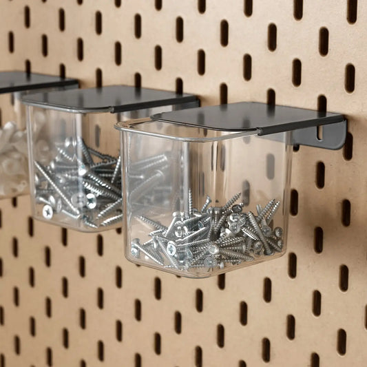 IKEA SKÅDIS Container w/lid, Grey