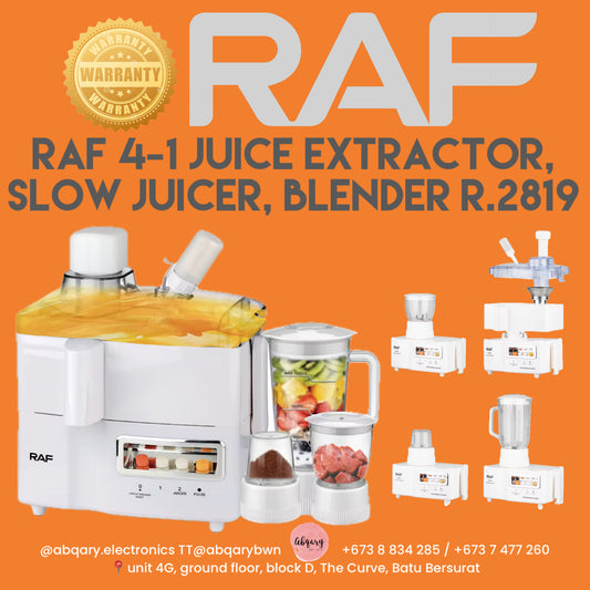 RAF Juice Extractor, slow juicer, blender R.2819