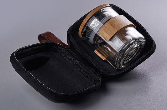 KÜTILAPAM Borosilicate teapot 2 in 1 filter & bamboo lid, 300ml