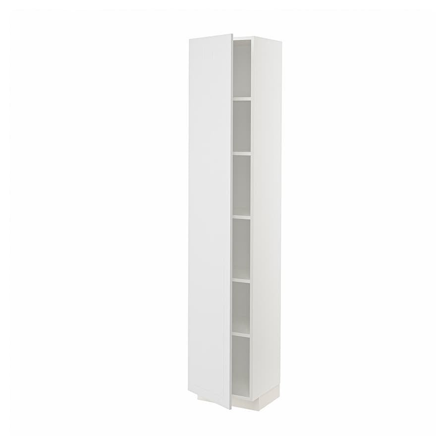 METOD High cabinet with shelves, white/Stensund white, 40x37x200 cm