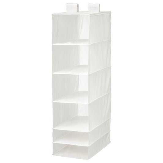 SKUBB
Storage with 6 compartments, white, 35x45x125 cm
