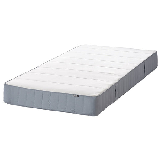 IKEA VESTMARKA Sprung mattress, extra firm/light blue, 90x200 cm