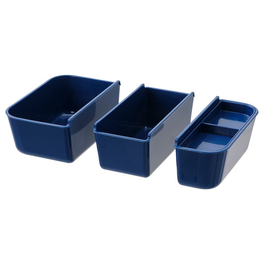IKEA 365+ Insert for food container, set of 3, dark blue