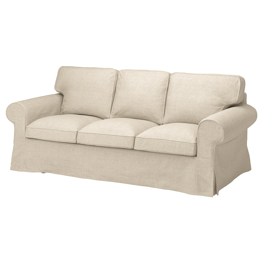 IKEA EKTORP Cover for 3-seat sofa, Kilanda light beige