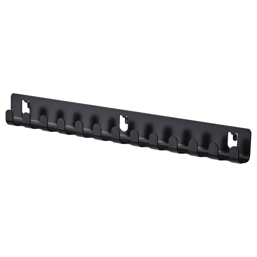 IKEA SKADIS Hook rack, black