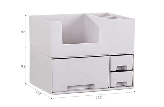SELÚRÚT double layer desk office organiser, 24 x 17.5 x 19 cm
