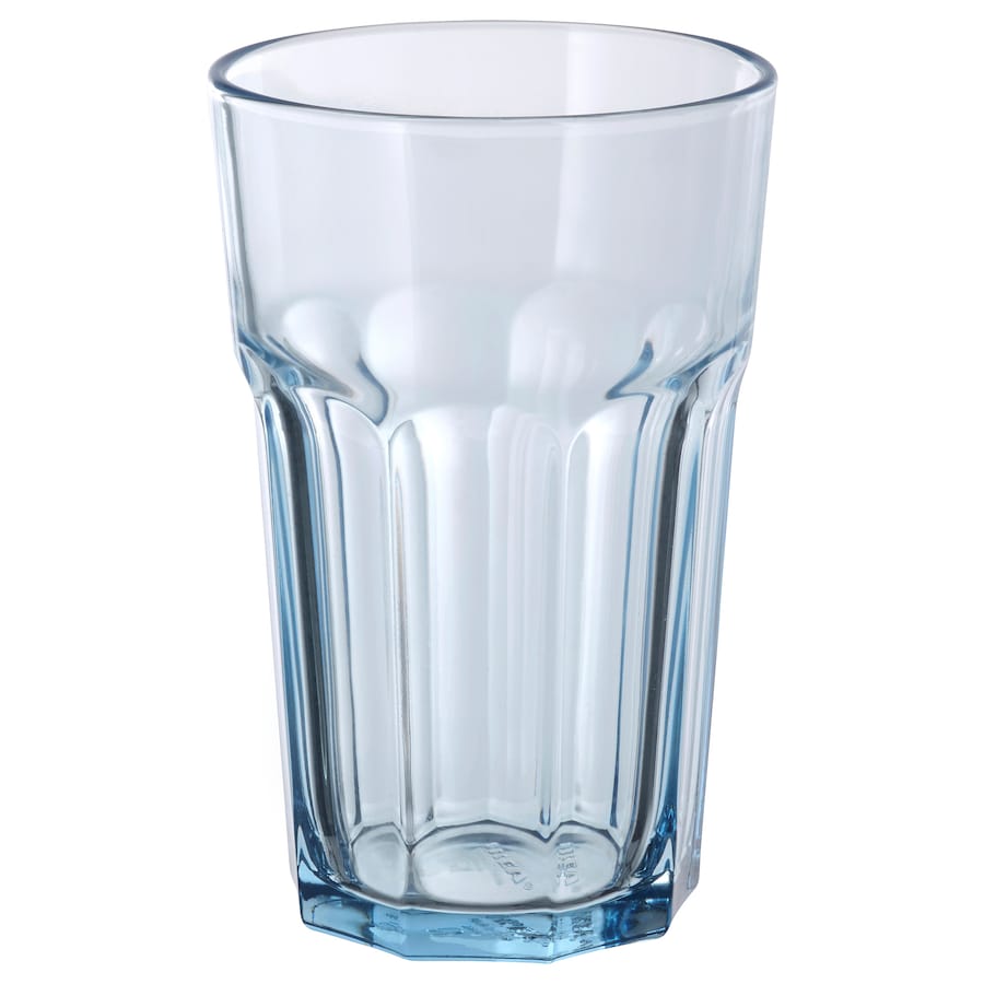 IKEA POKAL, Glass, light blue, 35 cl