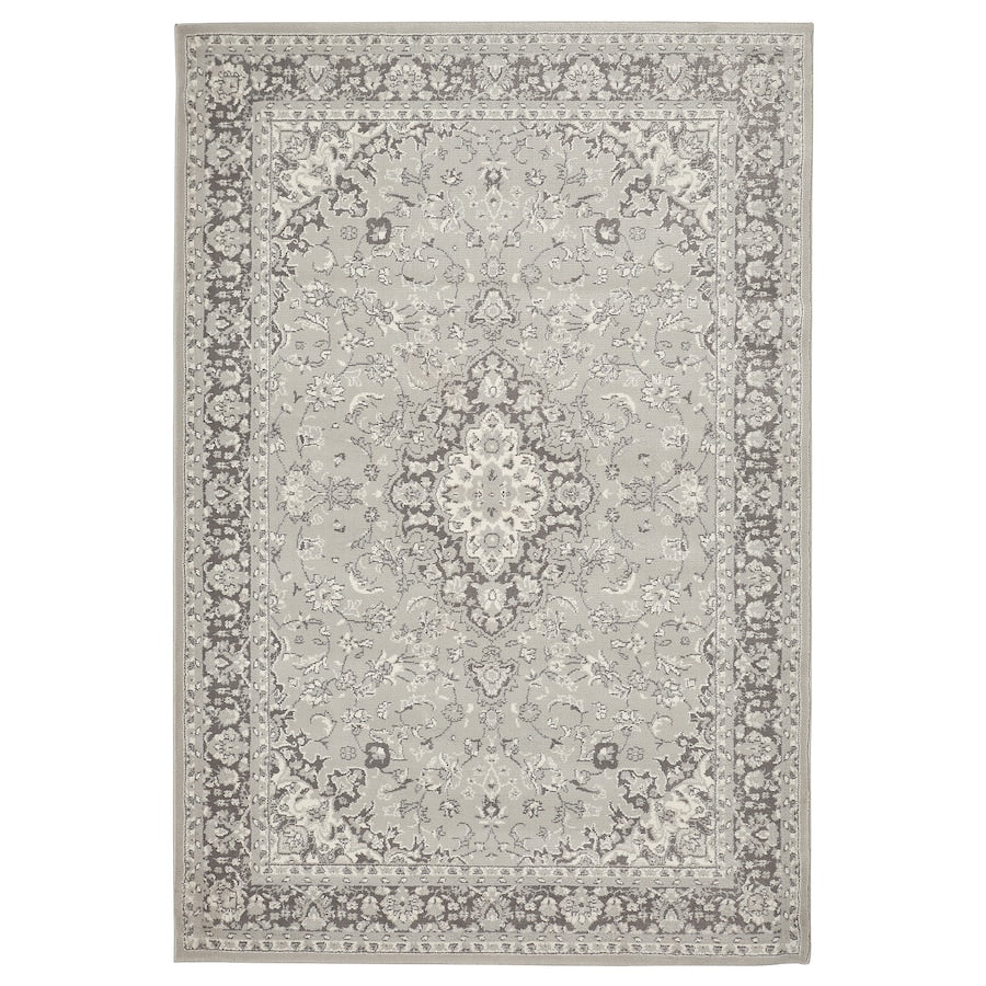 IKEA VEDBÄK Rug, low pile, light grey, 133x195 cm