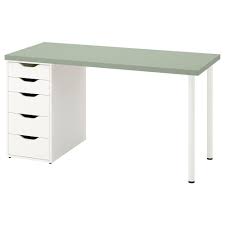 IKEA LAGKAPTEN / ALEX Desk, green/white, 120x60 cm