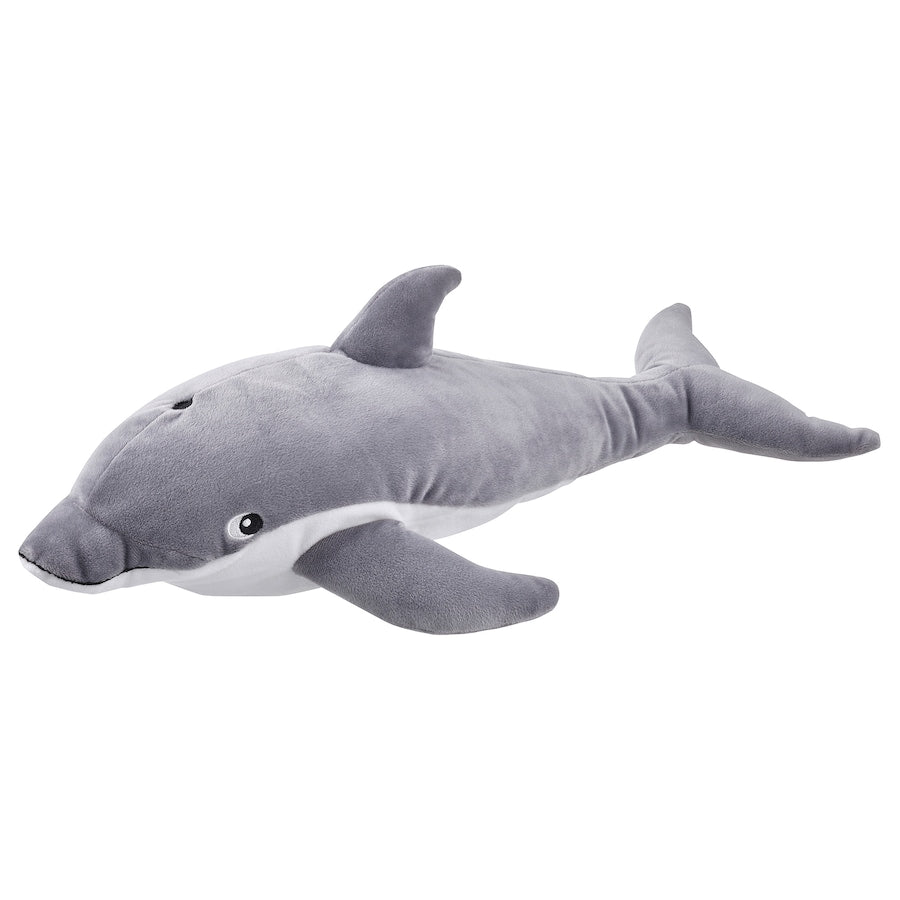 IKEA BLÅVINGAD
Soft toy, dolphin/grey, 50 cm