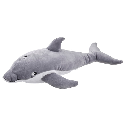 IKEA BLÅVINGAD
Soft toy, dolphin/grey, 50 cm