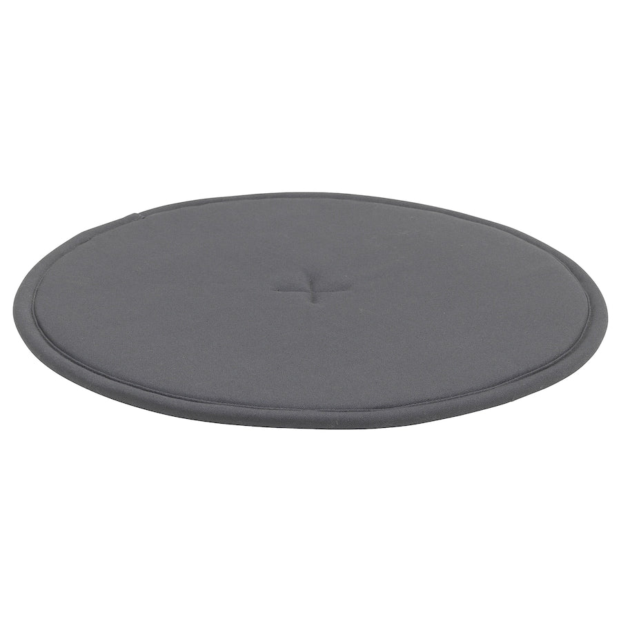IKEA STRÅFLY Chair pad, dark grey, 36cm