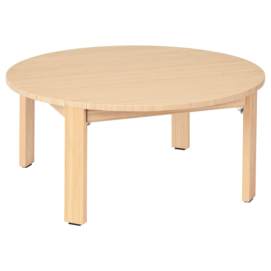 MOXBODA Coffee table, foldable/bamboo, 70 cm