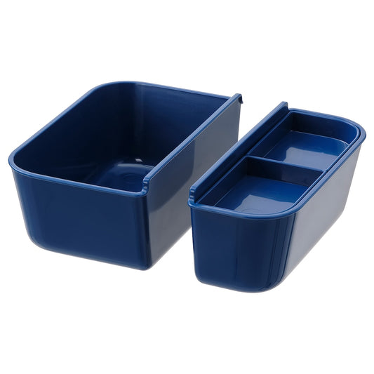 IKEA 365+ Insert for food container, set of 2, dark blue