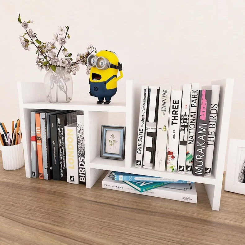 STĒDE Study Desk wood book shelf organiser, 35-63 x 35 x 17 cm