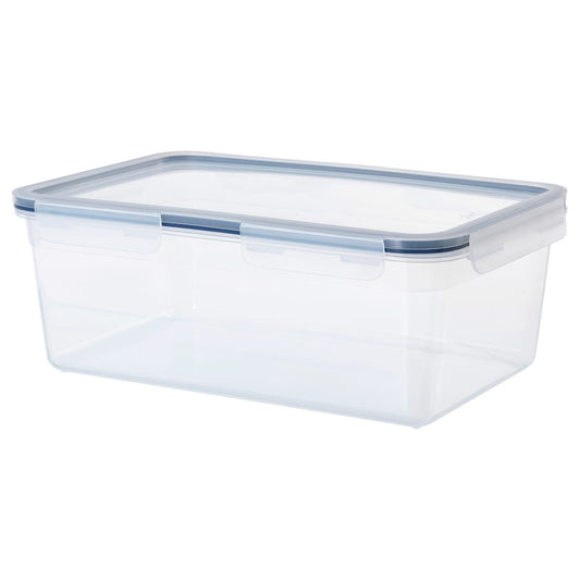 IKEA 365+ Food container with lid, rectangular/plastic, 5.2 l