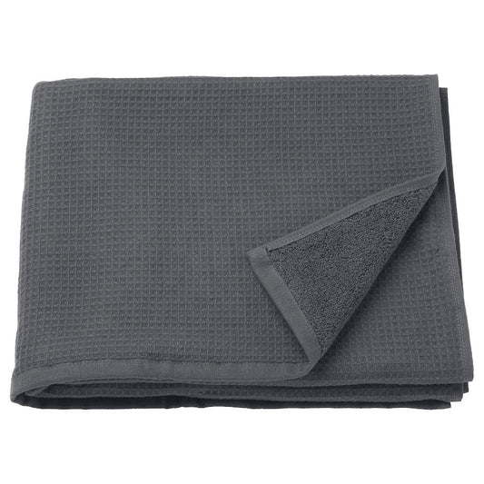 SALVIKEN Bath towel, anthracite, 70x140 cm