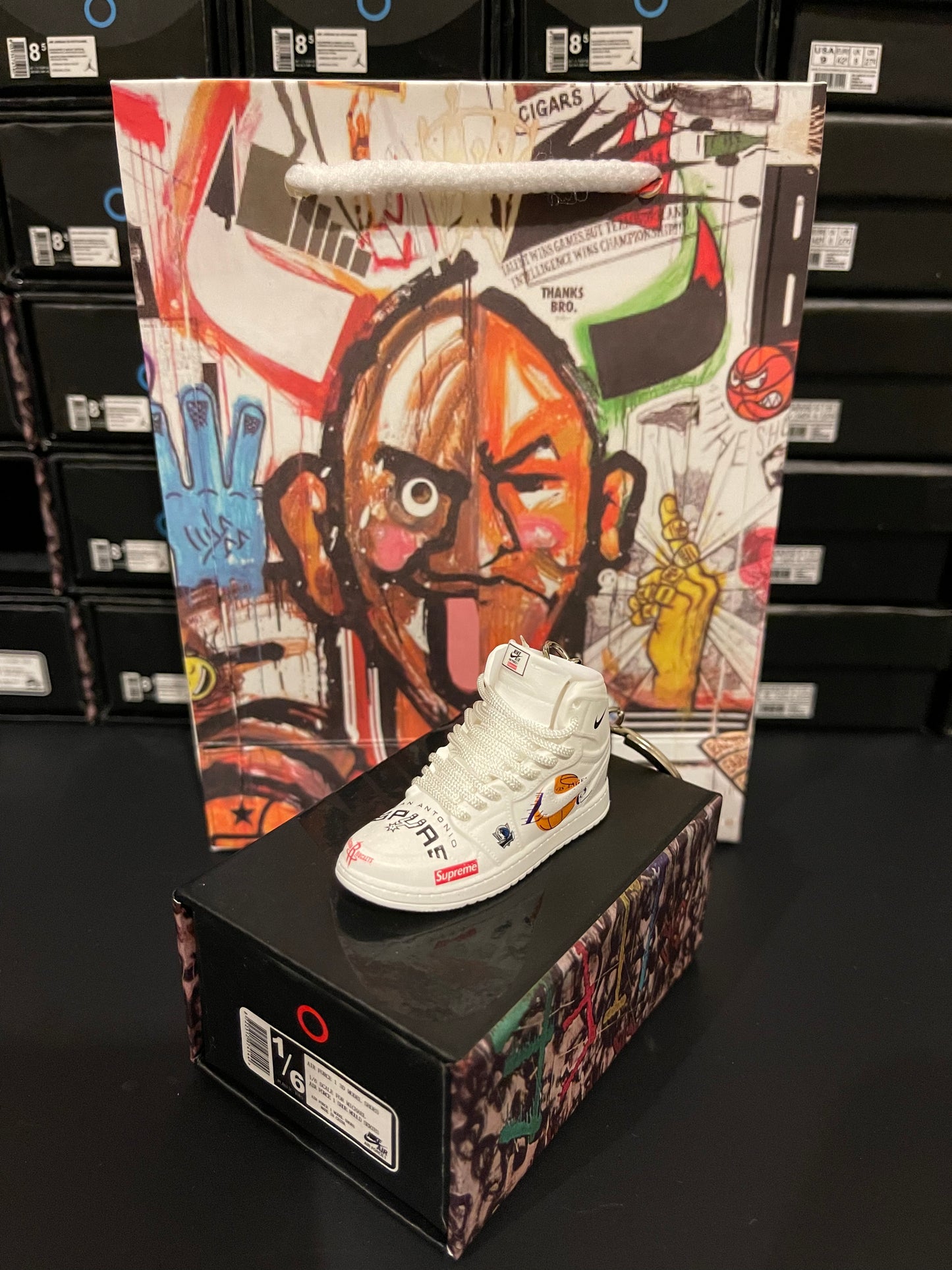 ABQARY Faux Shoe Keychain