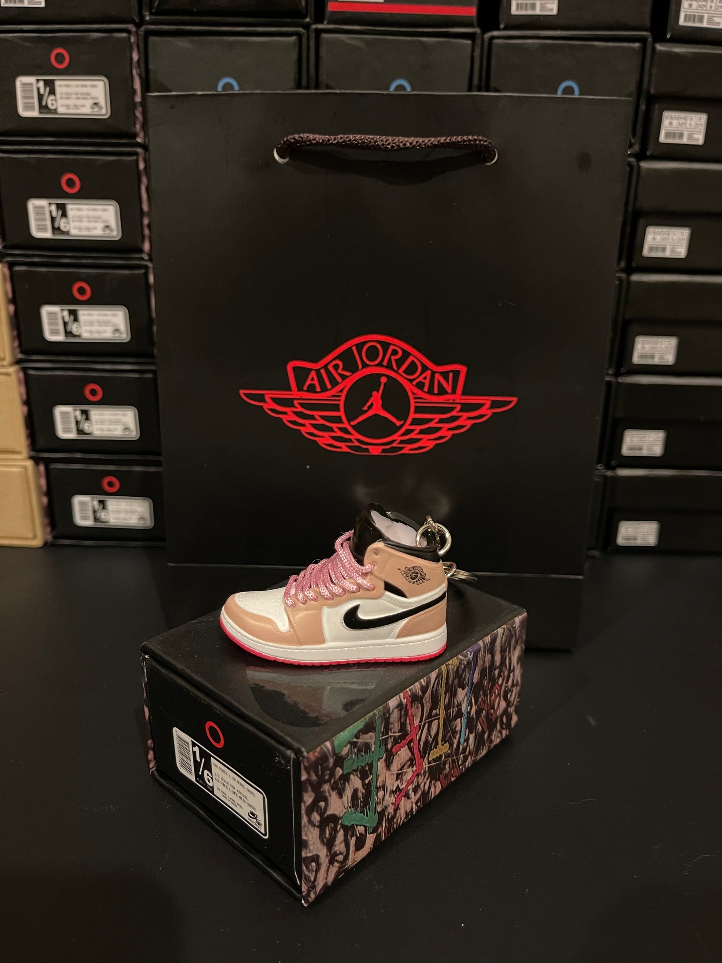 ABQARY Faux Shoe Keychain