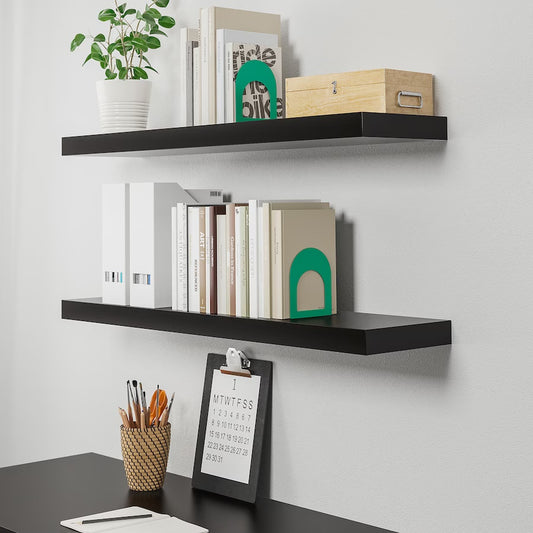 LACK Wall shelf, black, 110x26 cm
