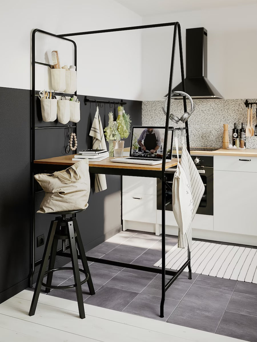 HÅVERUD Table with Storage Ladder