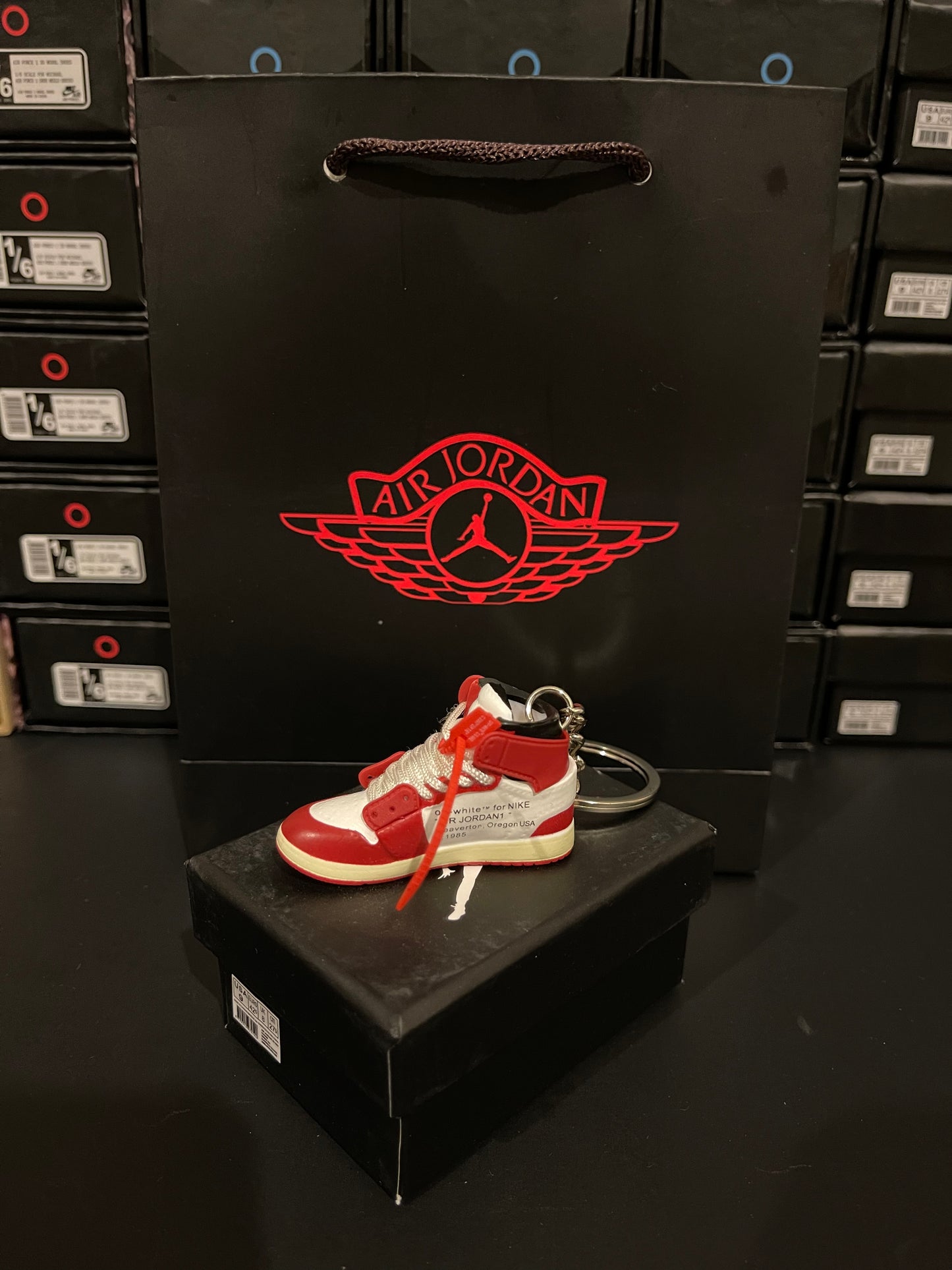 ABQARY Faux Shoe Keychain