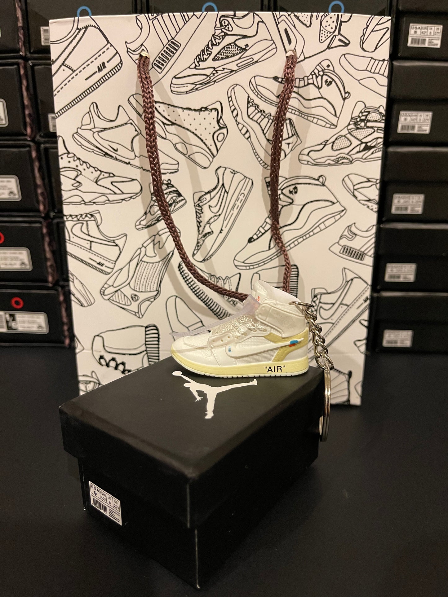 ABQARY Faux Shoe Keychain