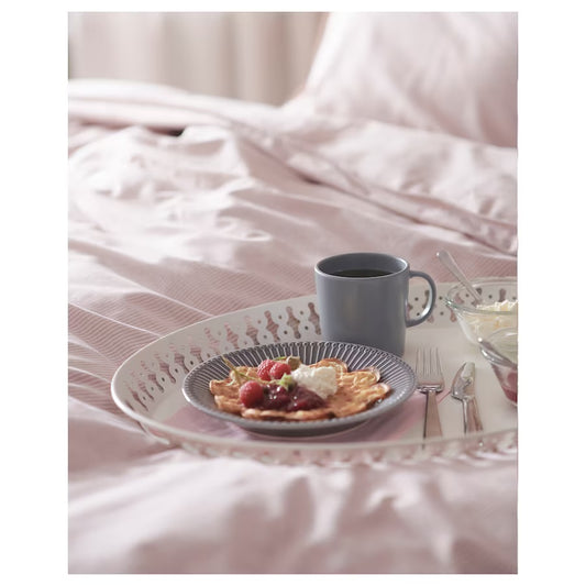 ROMANTISK Tray, white, 52 x 39cm