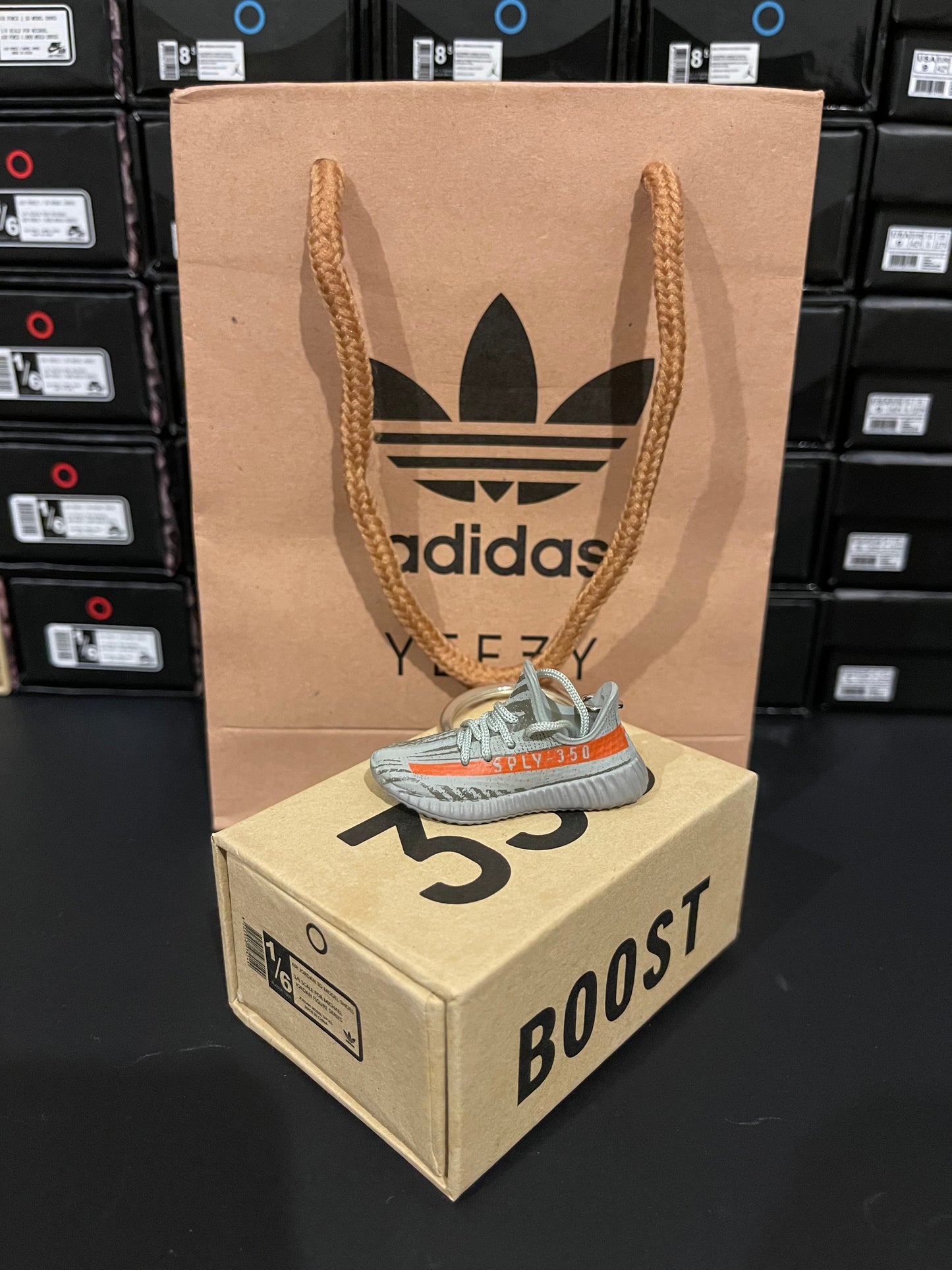 ABQARY Faux Shoe Keychain