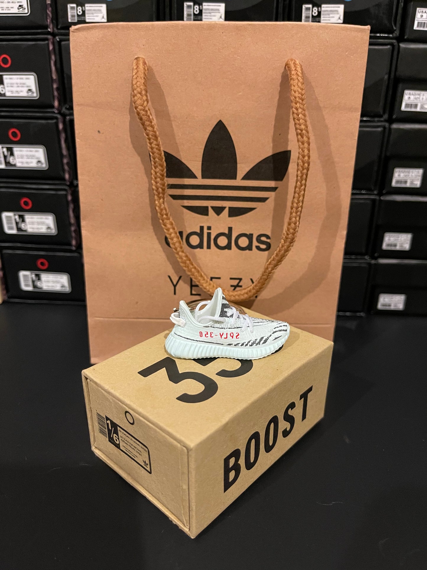 ABQARY Faux Shoe Keychain