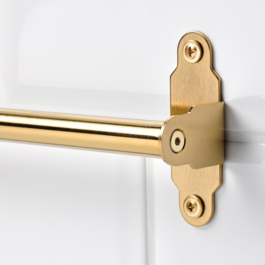 HULTARP Rail, polished/brass-colour, 80 cm