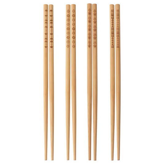 TREBENT Chopsticks 4 pairs, bamboo
