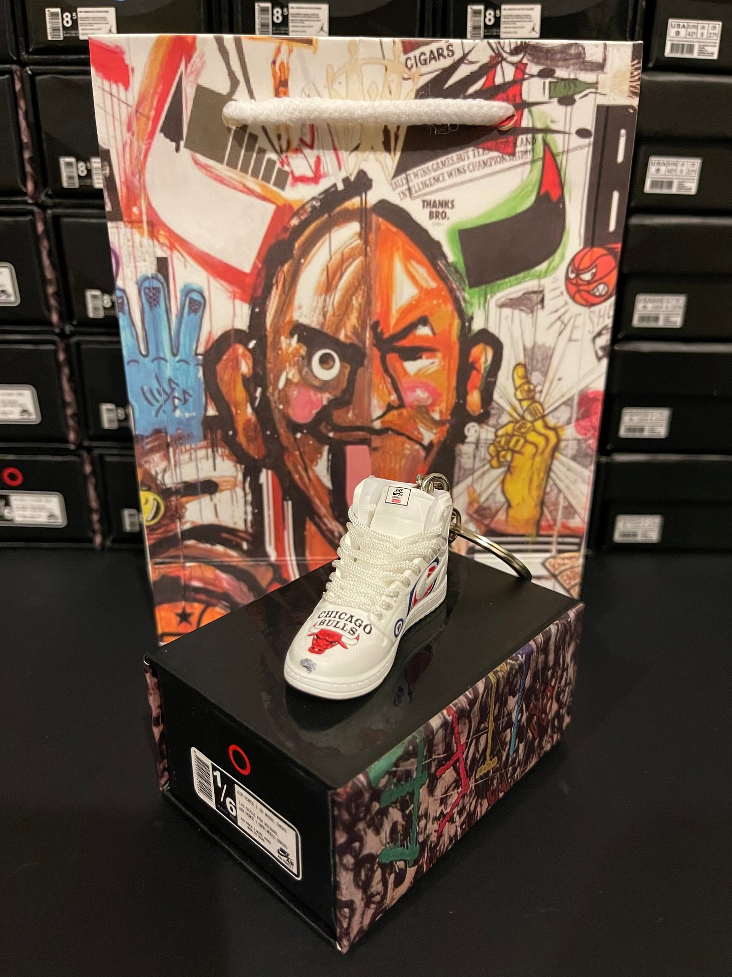 ABQARY Faux Shoe Keychain