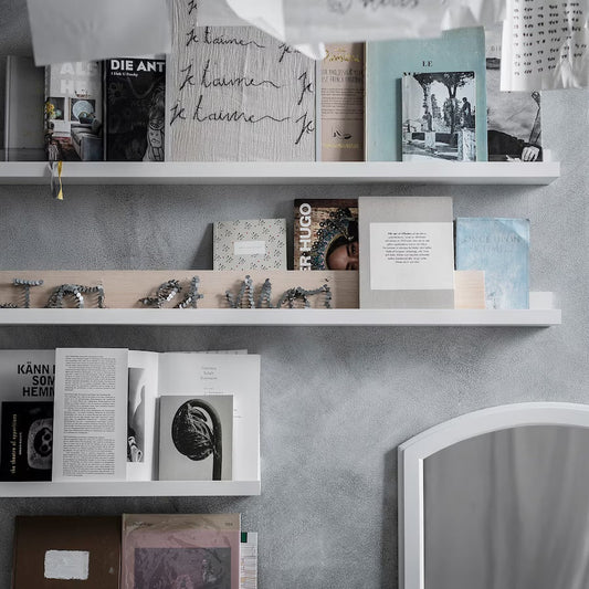 MOSSLANDA Picture ledge, black, 115 cm