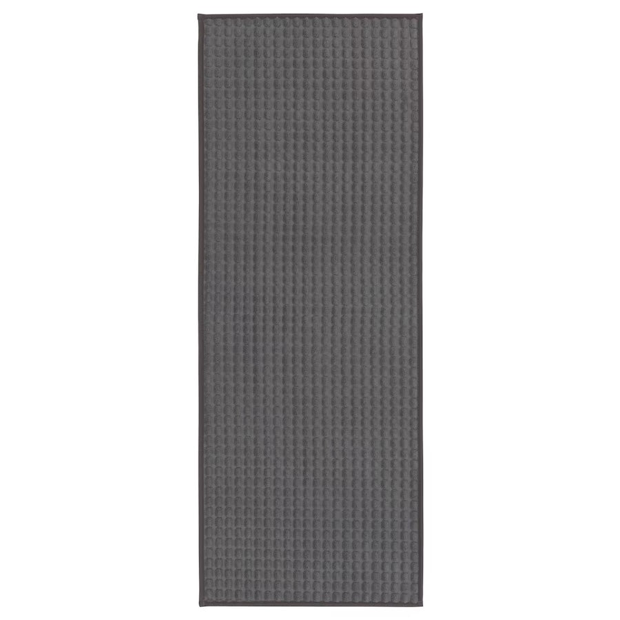 BRYNDUM Kitchen mat, grey, 45x120 cm