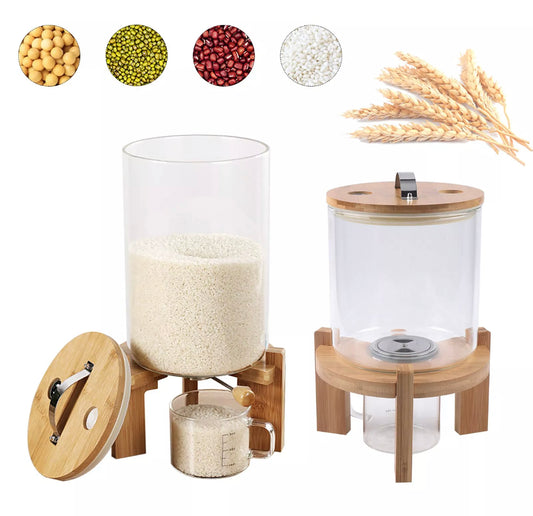 KÜTILAPAM Borosilicate Glass Rice Dispenser
