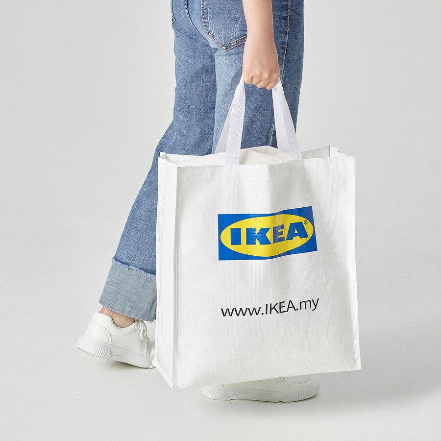KLAMBY Bag, white, 15x42x38cm