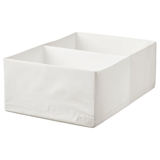 STUK Box with compartments, white, 34x51x18 cm
