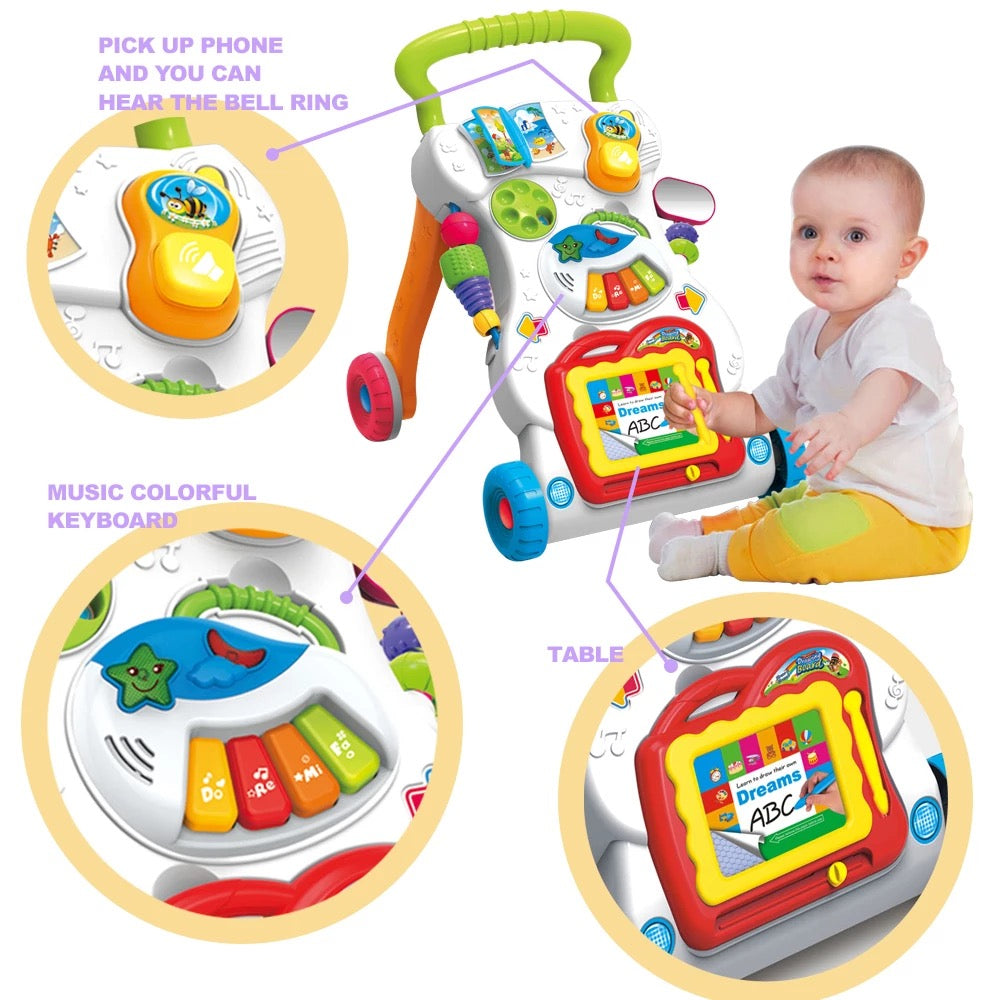 HUANGER Gym Baby Walker Music