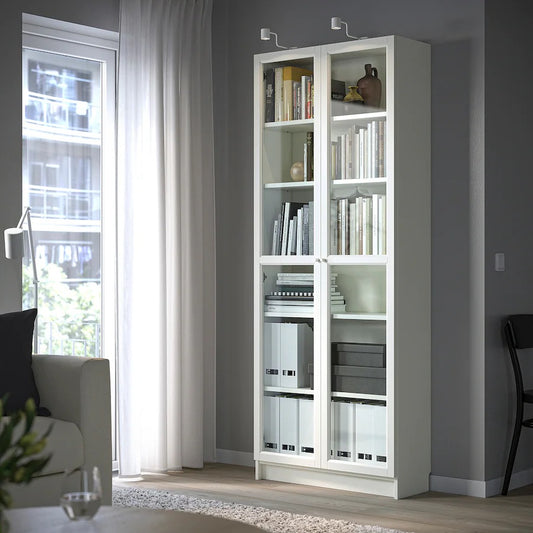 BILLY / OXBERG Bookcase, white80x30x202 cm