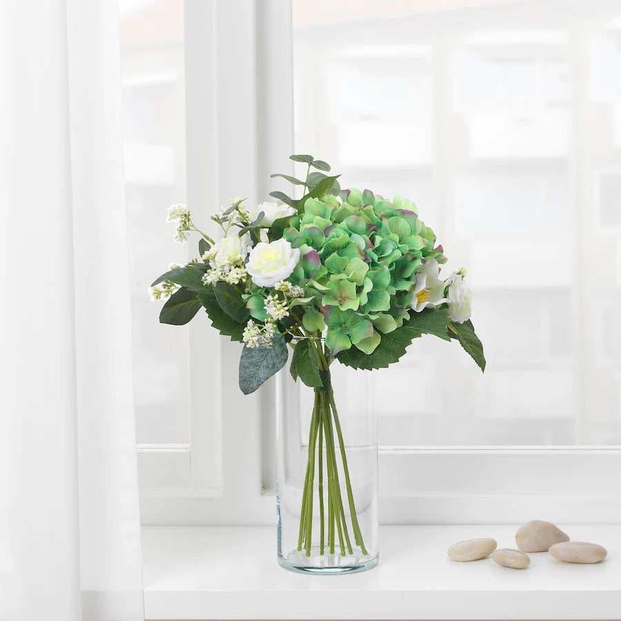 SMYCKA Artificial bouquet, white35 cm