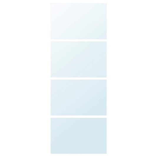 AULI 4 panels for sliding door frame, mirror glass, 75x201 cm