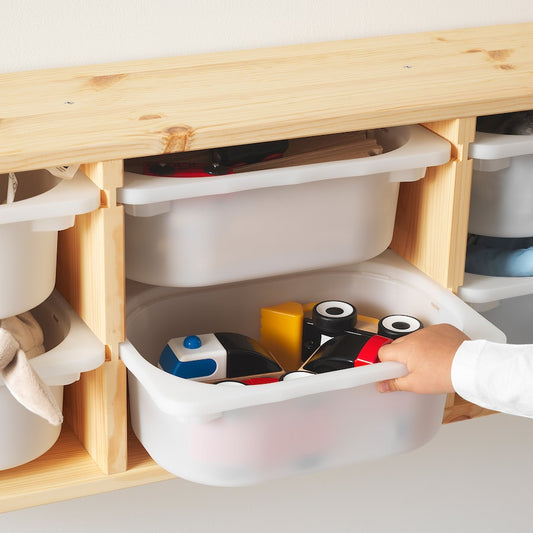 TROFAST Storage box, white/off-white, 20x30x10 cm