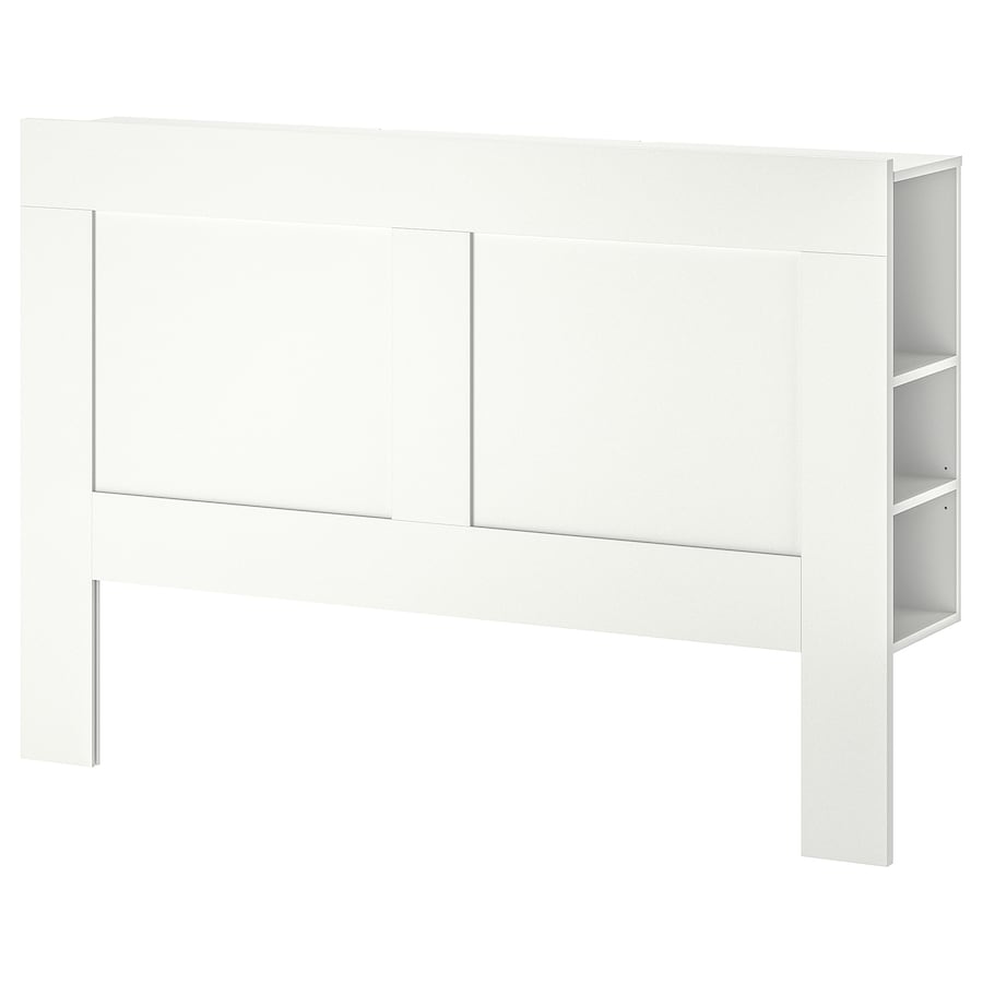 IKEA BRIMNES Headboard with storage compartment, white, 150 cm
