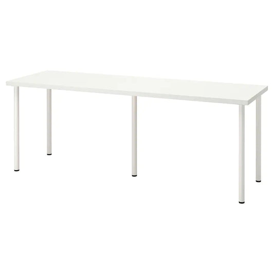 LAGKAPTEN / ADILS Desk, white, 200x60 cm