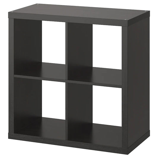 KALLAX Shelving unit, black-brown77x77 cm